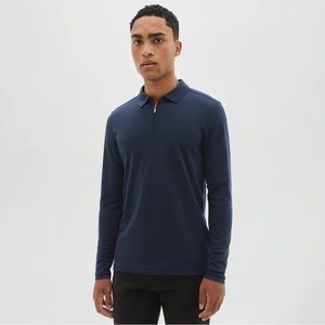 Robert Barakett long sleeve polo zip-up